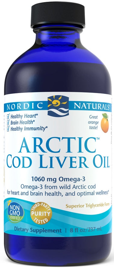 Nordic Naturals Arctic Cod Liver Oil, 1060mg Strawberry - 237 ml. - Health and Wellbeing at MySupplementShop by Nordic Naturals