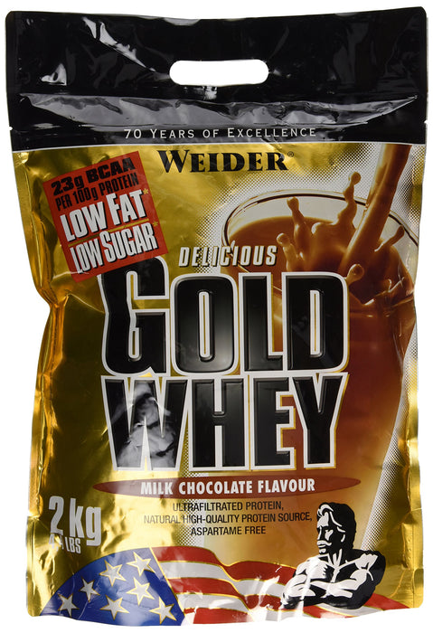 Weider Gold Whey, Milk Chocolate - 2000 grams | High-Quality Protein | MySupplementShop.co.uk