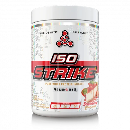 Chemical Warfare Iso- Strike Whey Isolate 900g Strawberry Cheesecake | High-Quality Supplements | MySupplementShop.co.uk