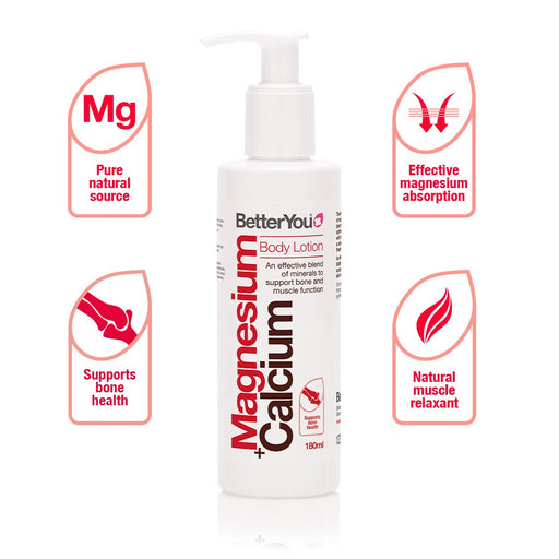 BetterYou Magnesium Bone Mineral Lotion 180ml - Health and Wellbeing at MySupplementShop by BetterYou