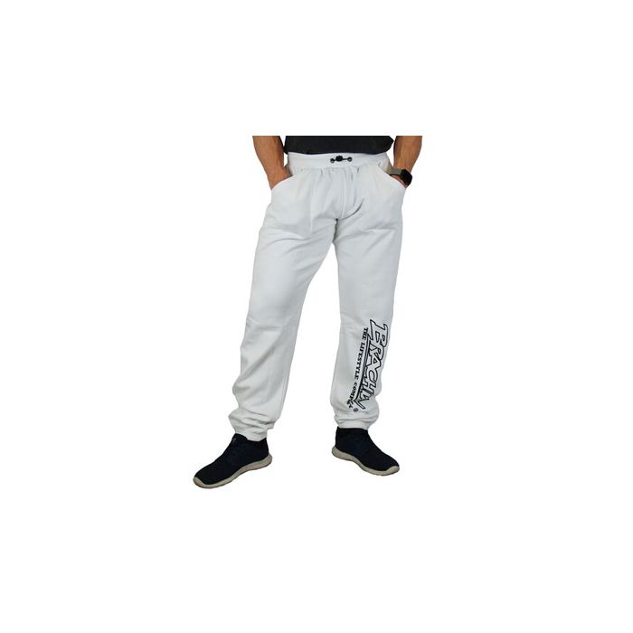 Brachial Tracksuit Trousers Gain - White - Small - Tracksuit Trousers at MySupplementShop by Brachial The Lifestyle Company