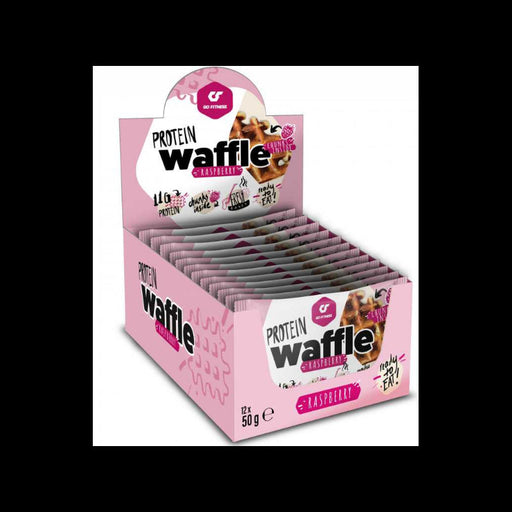 Go Fitness Protein Waffle 12x50g Raspberry Flavour | High-Quality Pancakes & Waffles | MySupplementShop.co.uk