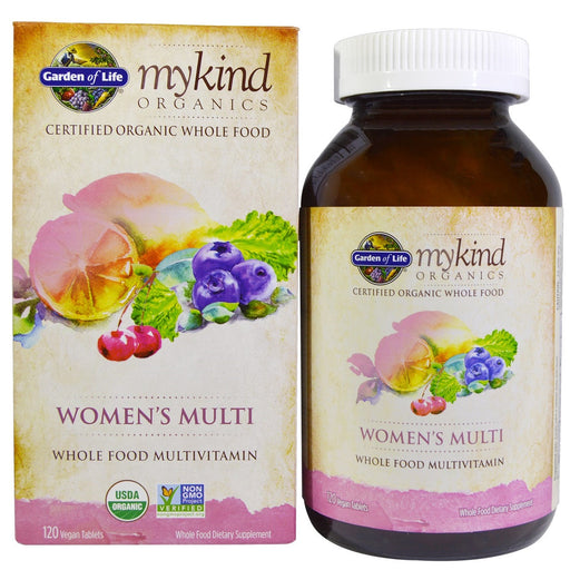 Garden of Life Mykind Organics Women's Multi - 120 vegan tabs | High-Quality Vitamins & Minerals | MySupplementShop.co.uk