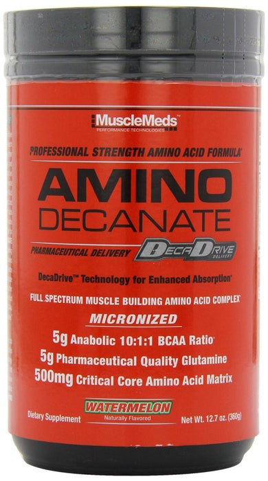 MuscleMeds Amino Decanate, Watermelon - 378 grams - Default Title - Amino Acids and BCAAs at MySupplementShop by MuscleMeds