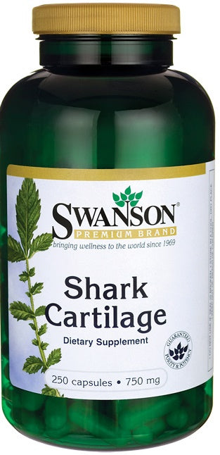 Swanson Shark Cartilage, 750mg - 250 caps | High-Quality Joint Support | MySupplementShop.co.uk