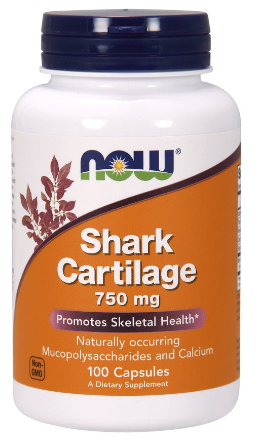 NOW Foods Shark Cartilage, 750mg - 100 caps - Joint Support at MySupplementShop by NOW Foods