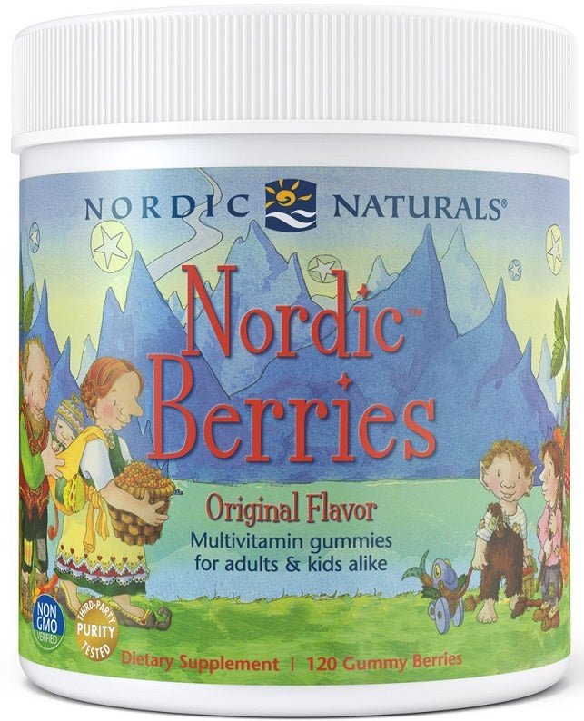 Nordic Berries Multivitamin, Original Flavor - 120 gummy berries | High-Quality Combination Multivitamins & Minerals | MySupplementShop.co.uk