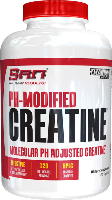 SAN PH-Modified Creatine 120 Capsules - Default Title - Creatine Capsules at MySupplementShop by SAN