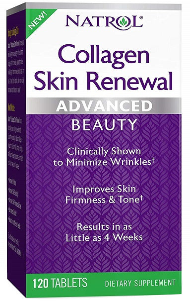 Natrol Collagen Skin Renewal - 120 tabs - Health and Wellbeing at MySupplementShop by Natrol