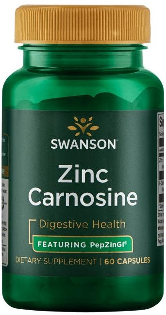 Swanson Zinc Carnosine - 60 caps - Health and Wellbeing at MySupplementShop by Swanson