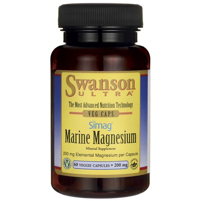 Swanson Simag Marine Magnesium, 200mg - 60 vcaps - Vitamins & Minerals at MySupplementShop by Swanson