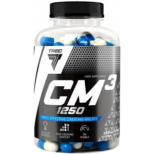 Trec Nutrition CM3 1250 - 180 caps | High-Quality Creatine Supplements | MySupplementShop.co.uk