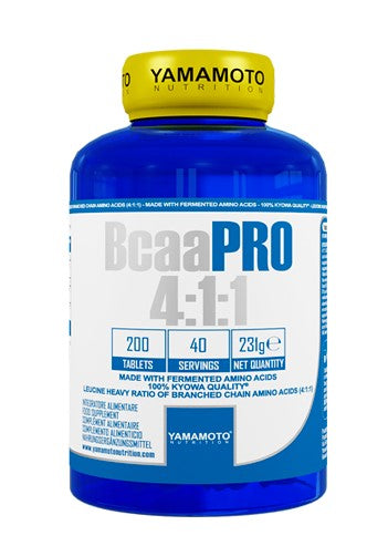 Yamamoto Nutrition BCAA PRO 4:1:1 Kyowa Quality - 200 tablets | High-Quality Amino Acids and BCAAs | MySupplementShop.co.uk