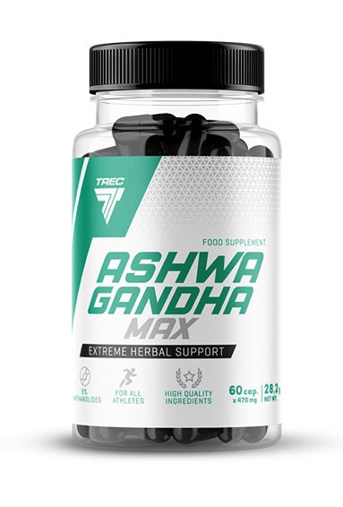 Trec Nutrition Ashwagandha Max - 60 caps | High-Quality Combination Multivitamins & Minerals | MySupplementShop.co.uk