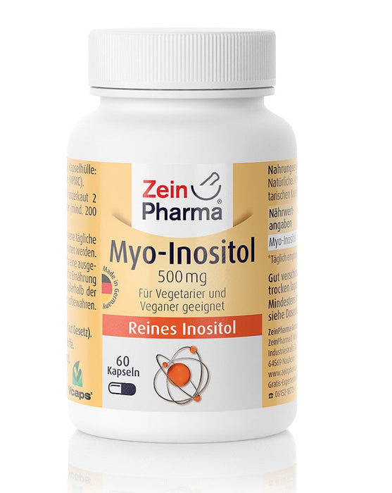 Zein Pharma Myo-Inositol, 500mg - 60 caps - Health and Wellbeing at MySupplementShop by Zein Pharma