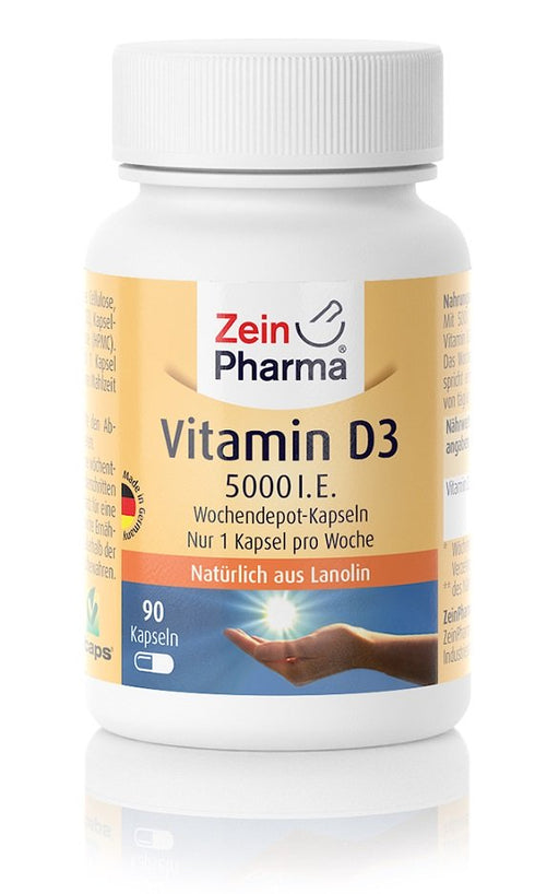 Zein Pharma Vitamin D3, 5000 IU - 90 caps | High-Quality Vitamins & Minerals | MySupplementShop.co.uk