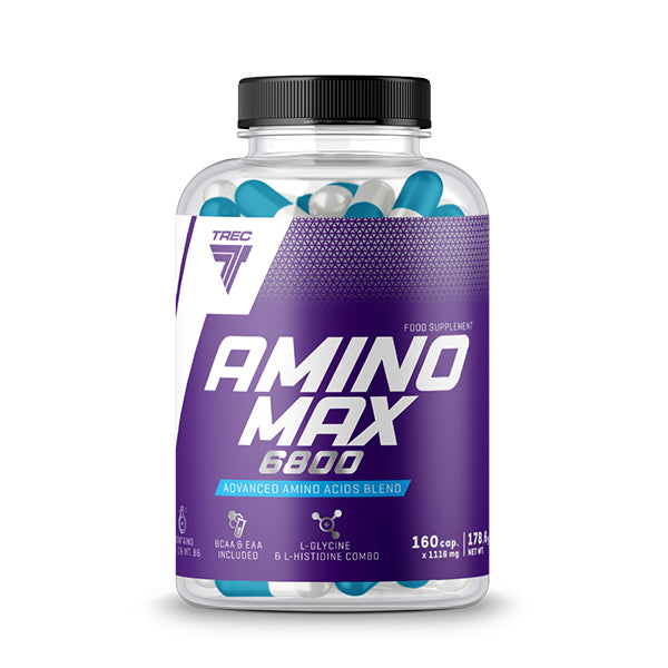 Trec Nutrition Amino Max 6800 - 160 caps | High-Quality Amino Acids and BCAAs | MySupplementShop.co.uk