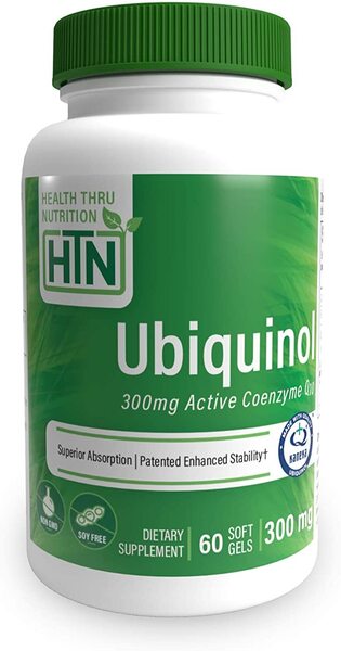 Health Thru Nutrition Ubiquinol, 300mg - 60 softgels | High-Quality CoEnzyme Q1 | MySupplementShop.co.uk