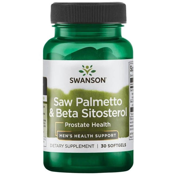 Swanson Saw Palmetto & Beta-Sitosterol - 30 softgels | High-Quality Sports Supplements | MySupplementShop.co.uk