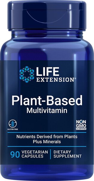 Life Extension Plant-Based Multivitamin - 90 vcaps | High-Quality Vitamins & Minerals | MySupplementShop.co.uk