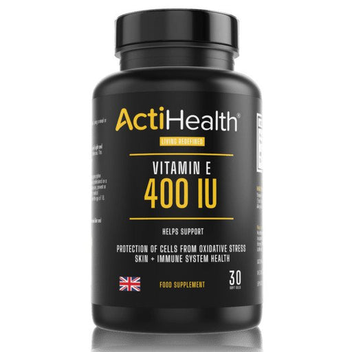 ActiHealth Vitamin E, 400IU - 30 softgels | High-Quality Health and Wellbeing | MySupplementShop.co.uk