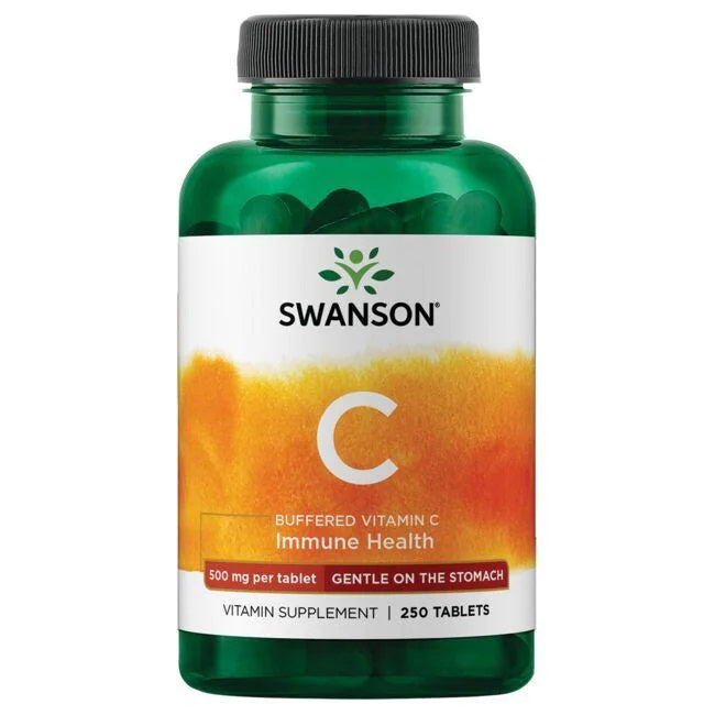 Swanson Buffered Vitamin C, 500mg - 250 tabs - Vitamins & Minerals at MySupplementShop by Swanson