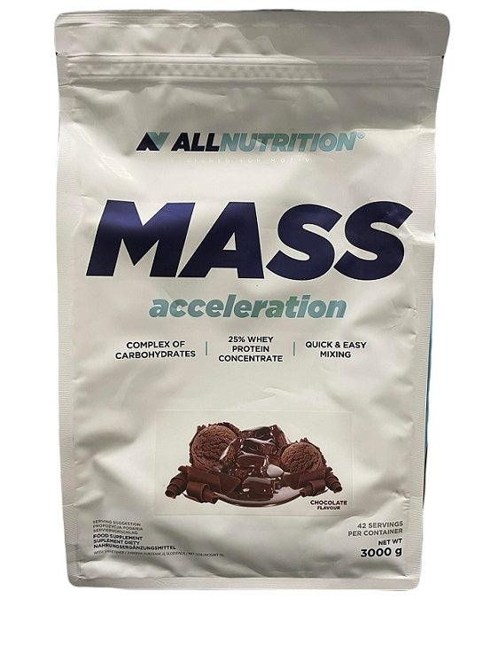 Allnutrition Mass Acceleration, Chocolate - 3000 grams | High-Quality Weight Gainers & Carbs | MySupplementShop.co.uk