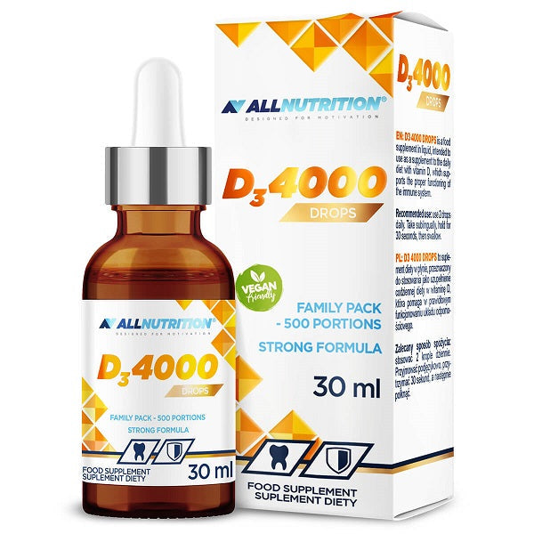 Allnutrition Vit D3 4000 Drops - 30 ml. - Vitamins & Minerals at MySupplementShop by Allnutrition