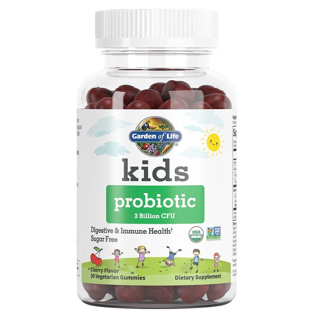 Garden of Life Kids Probiotic, 3 Billion CFU (Cherry) - 30 gummies - Health and Wellbeing at MySupplementShop by Garden of Life