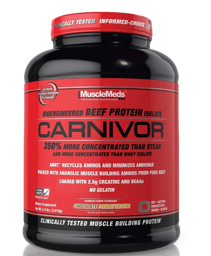 MuscleMeds Carnivor, Chocolate Peanut Butter - 2016 grams | High-Quality Protein | MySupplementShop.co.uk