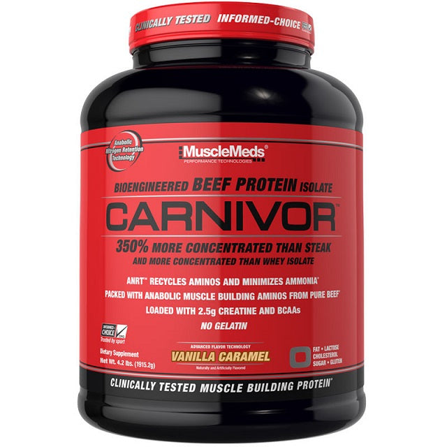 MuscleMeds Carnivor, Vanilla Caramel - 1915 grams - Default Title - Protein at MySupplementShop by Musclemeds