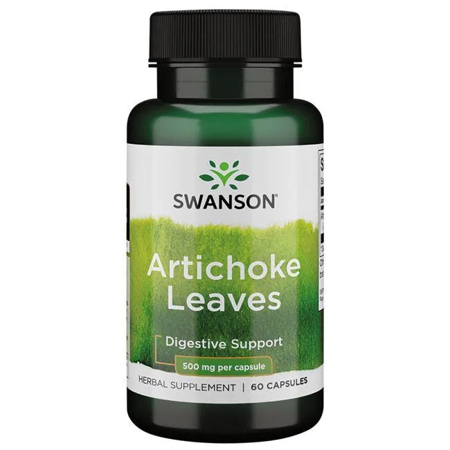 Swanson Artichoke Leaves, 500mg - 60 caps - Health and Wellbeing at MySupplementShop by Swanson