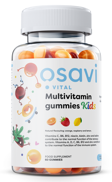 Osavi Multivitamin Gummies Kids Orange Raspberry Lemon (Sugar free)  60 gummies - Vitamins & Minerals at MySupplementShop by Osavi