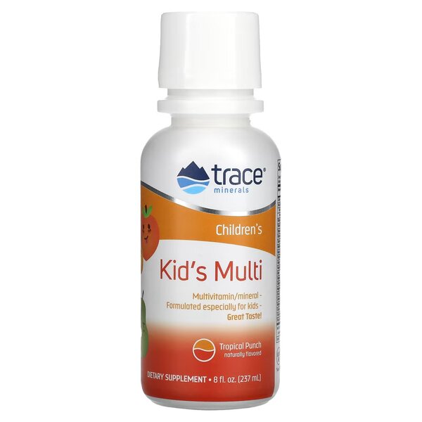 Trace Minerals Children's - Kid's Multi, Tropical Punch - 237 ml. | High Quality Minerals and Vitamins Supplements at MYSUPPLEMENTSHOP.co.uk