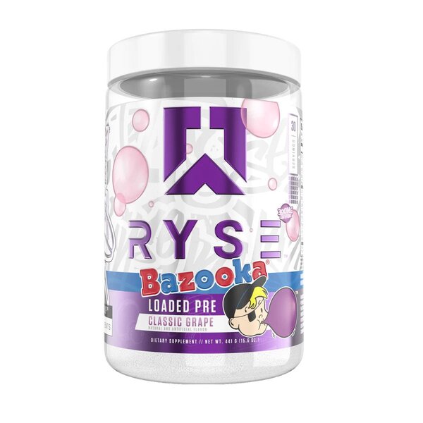 RYSE Loaded Pre Bazooka Classic Grape  438g - Pre & Post Workout at MySupplementShop by RYSE