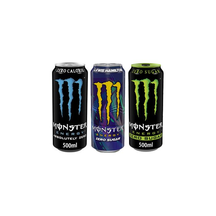 Monster Energy ZERO Sugar - 12 x 500ml - Black/Blue - Energy Drink at MySupplementShop by Monster Energy