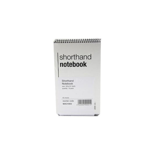 Spiral Shorthand Notebook 80 Leaf - 10 Pack - Notebooks at MySupplementShop by White Box